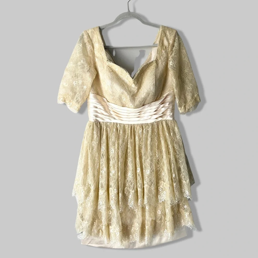 LightInTheBox Lace Ruffles Evening Dress Bridesmaid